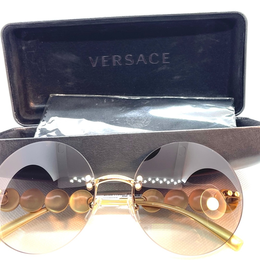 Versace New Authentic Round Sunglasses